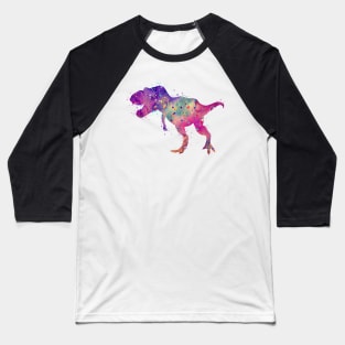 T-Rex Dinosaur Art Tyrannosaurus Rex Decor Watercolor Print Baseball T-Shirt